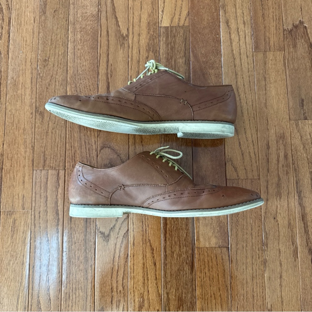 Brown Leather Oxford Shoes